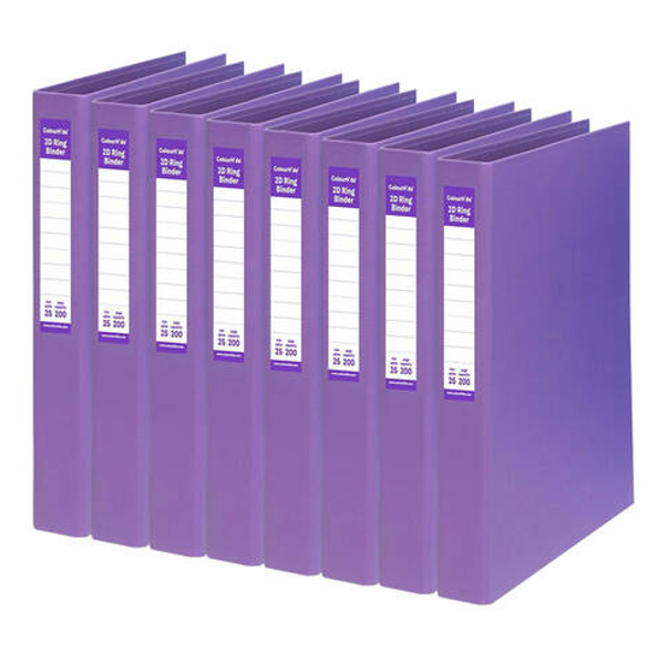 Picture of 2 ring binder 25mm purple