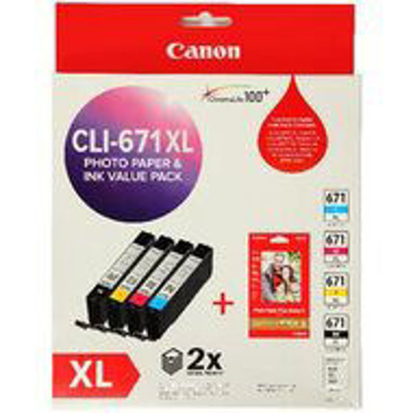 Picture of Canon CLI671XL Value Pack