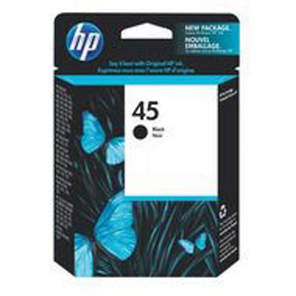 Picture of HP #45 Black Ink Cart 51645AA